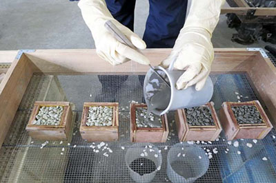 環境浄化ブロックの製作